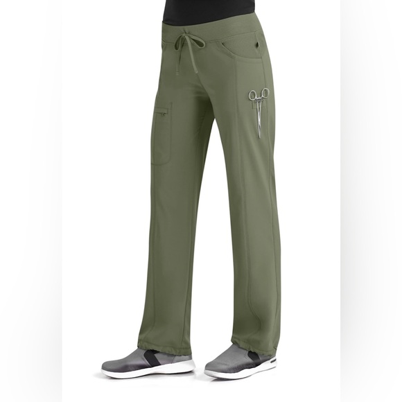 Olive Green Cherokee Infinity Scrub Pants - Picture 5 of 5